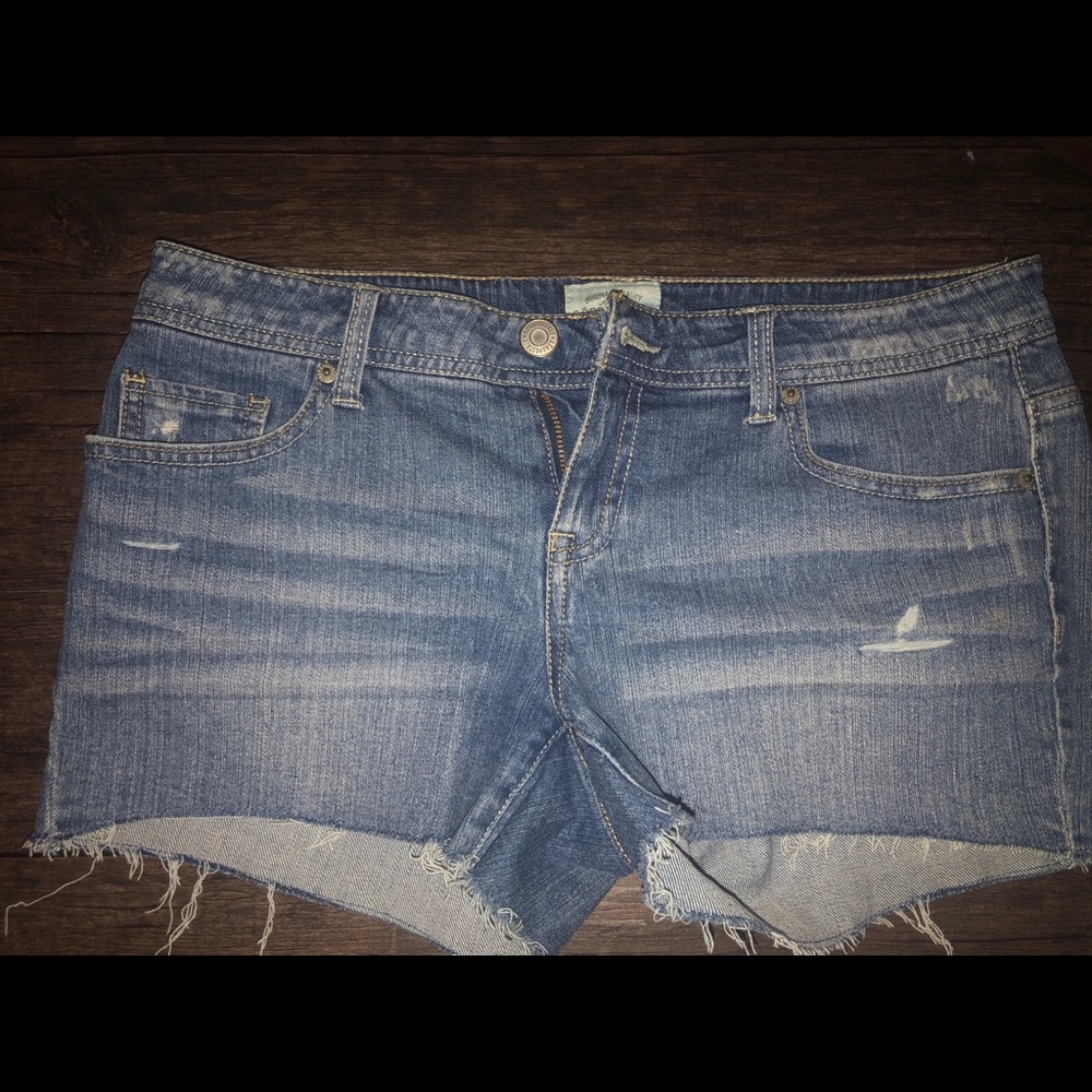 Denim shorts
